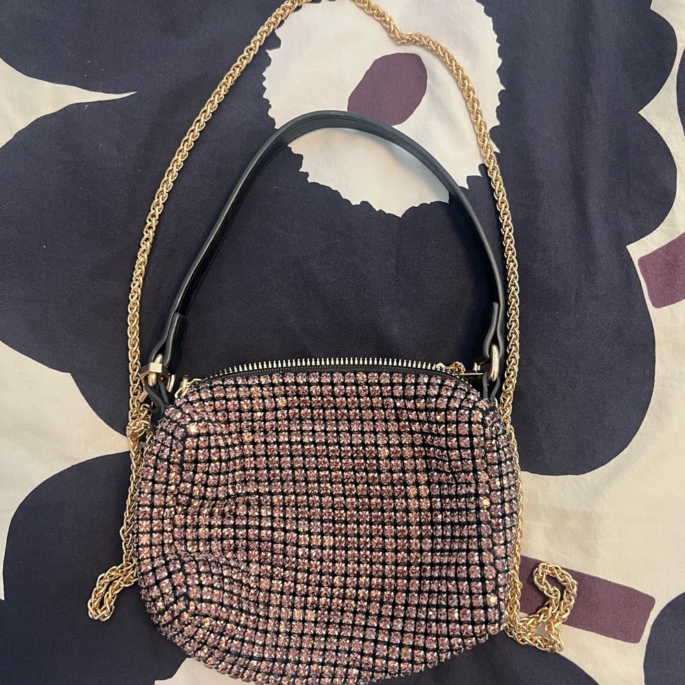 Elegant Pink Crystal Women's Bag